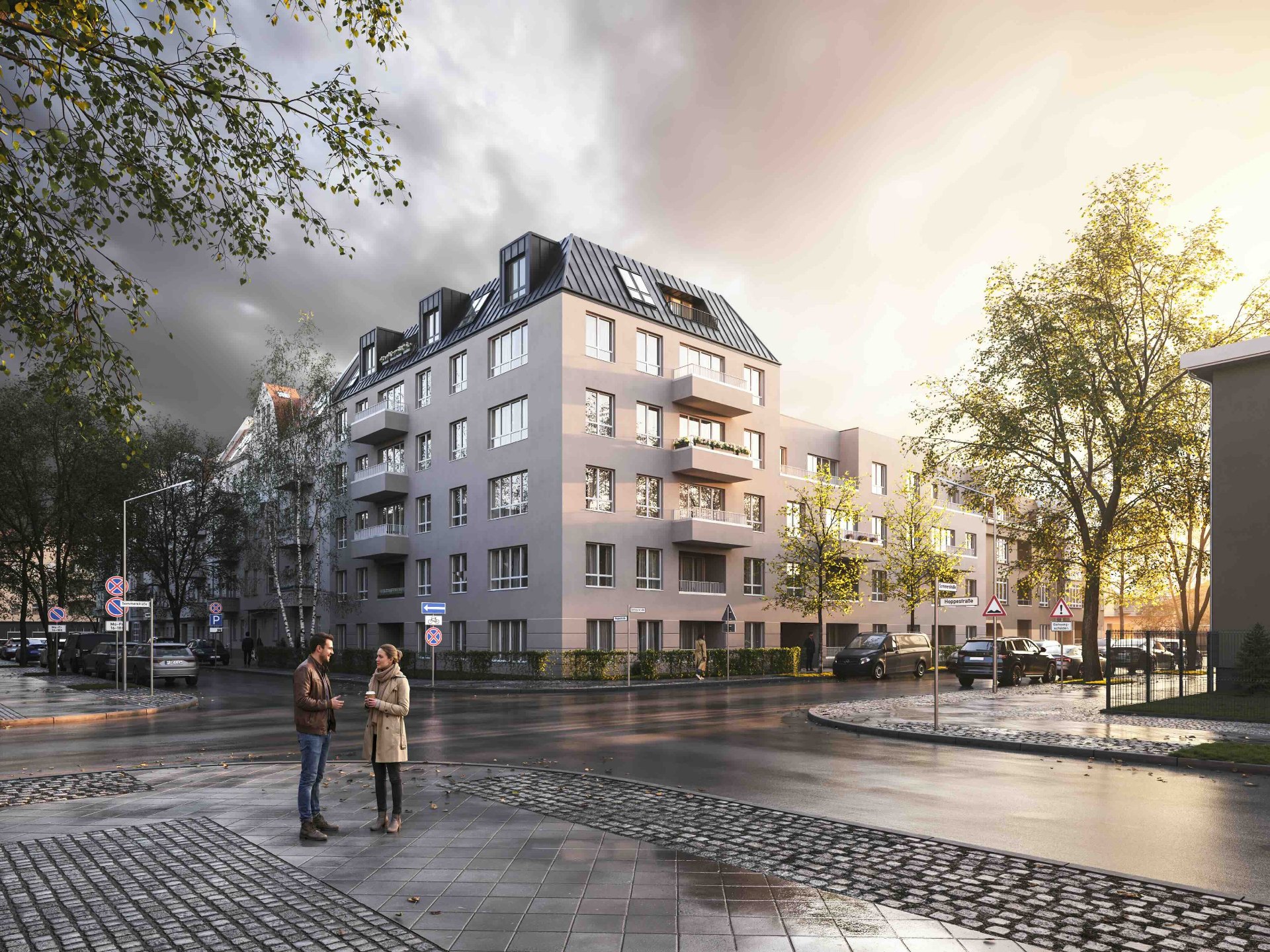 Abendstimmung Sommerstraße